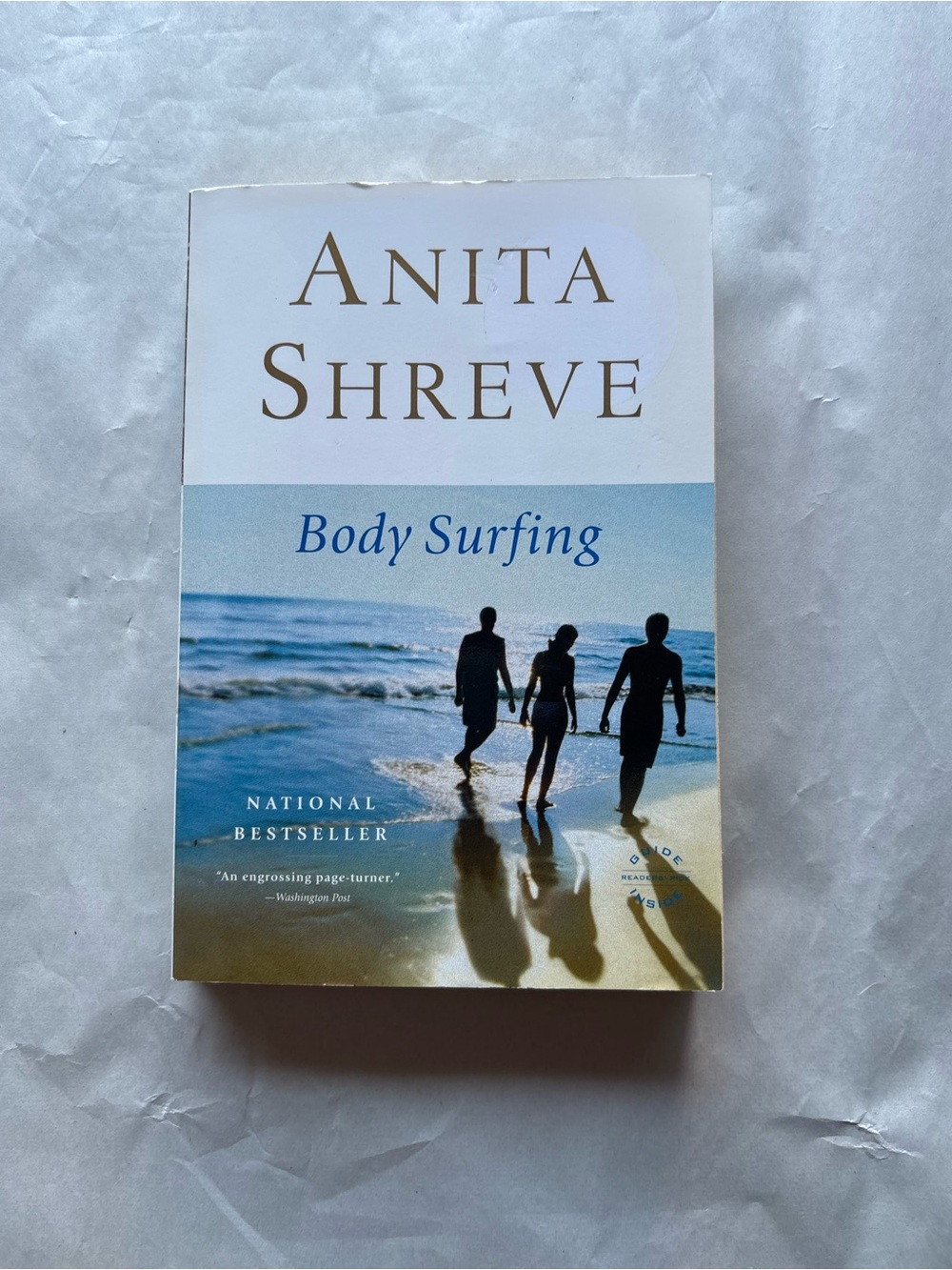 Anita Shreve Body Surfing: A Novel Paperback Large Print 2008 Back Bay Books